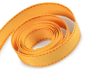 Packaging Express_0660 Yellow Gold with Orange Saddle Stitch Ribbon