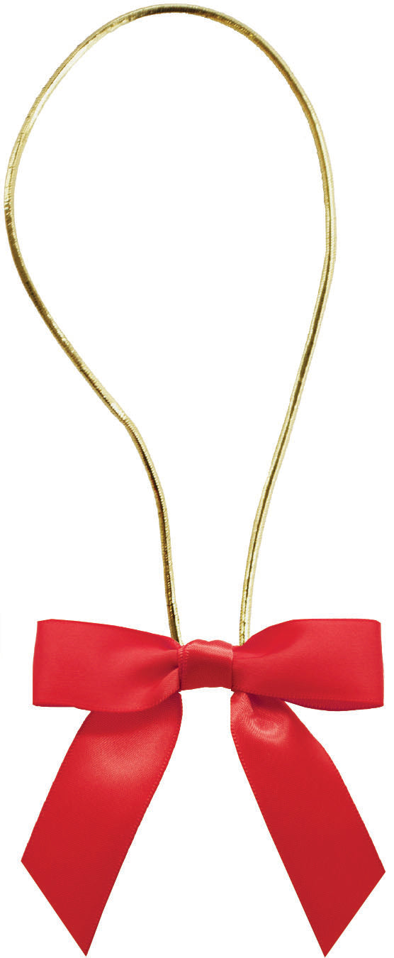 Packaging Express_0250 Red Bow with Elastic Loop