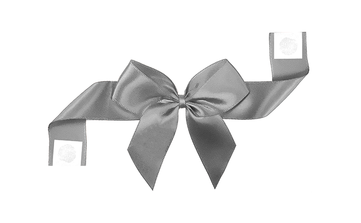 Pre-Tied Satin Bow with Glue Dot
