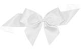 0029 White Pretie Bow with Glue Dot