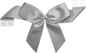 Packaging Express_0012 Silver Pretie Bow with Glue Dot