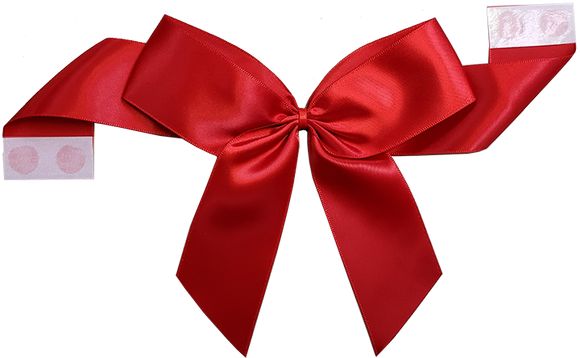 Packaging Express_0250 Red Pretie Bow with Glue Dot
