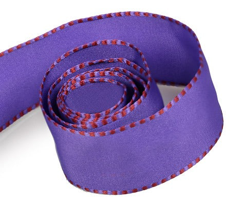 Packaging Express_0470 Purple Taffeta with Sangria Wire Edge