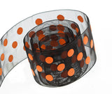 Packaging Express_0030 Black Chiffon & Orange Dot Puff