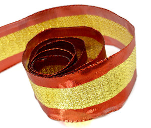 Packaging Express_0250 Red/Gold Glitz (Wire Edge)