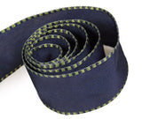 Packaging Express_0370 Navy Taffeta with Moss Wire Edge