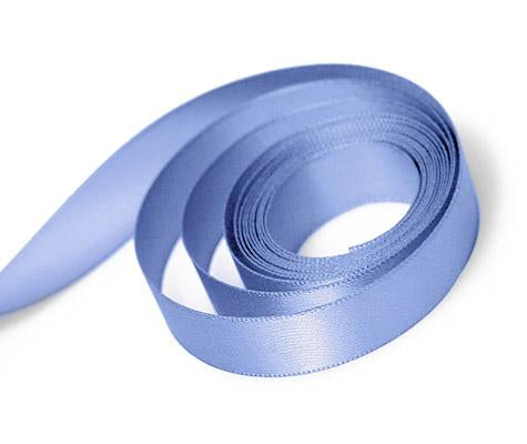0332 French Blue Single-Face Satin Ribbon