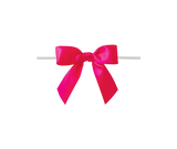 0175 Shocking Pink Twist Tie Bow