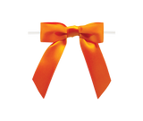 0750 Torrid Orange Twist Tie Bow