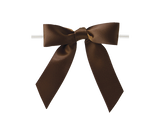 0850 Brown Twist Tie Bow