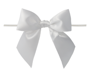Packaging Express_0029 White Twist Tie Bow