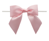 Packaging Express_0117 Lt. Pink Twist Tie Bow