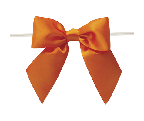 Packaging Express_0750 Torrid Orange Twist Tie Bow