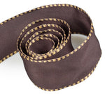 Packaging Express_1857 Brown Taffeta with Hazel Wire Edge