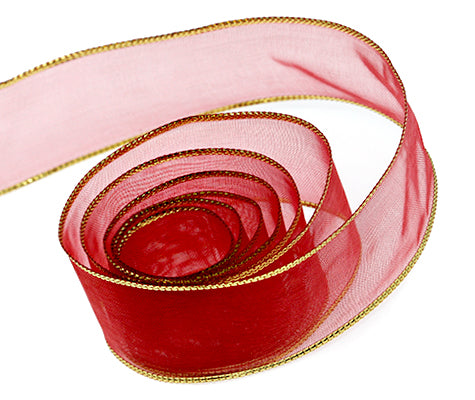 Packaging Express_Red Classic Chiffon (Wire Edged)