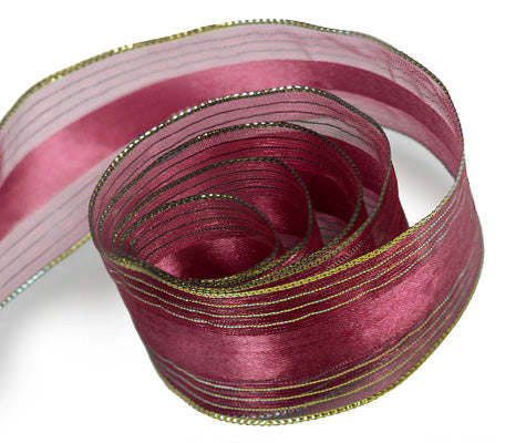 Packaging Express_Burgundy Elite Sheer (Wire Edged)