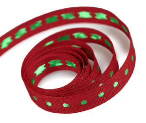 Packaging Express_Red & Green Metallic Dot