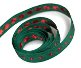 Packaging Express_Hunter Green & Red Metallic Dot