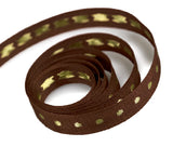 Packaging Express_Brown & Gold Metallic Dot