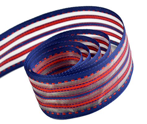 Packaging Express_Blue/Red Party Stripes (Wire Edge)