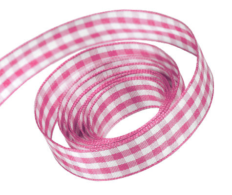 Packaging Express 0156 Hot Pink Party Plaid Ribbon Ribbon