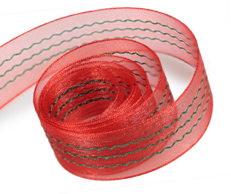 Packaging Express_Red w/Green Sheer Ripple