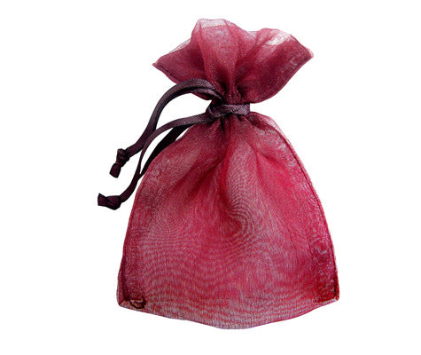 Packaging Express_Burgundy Sheer Pouch